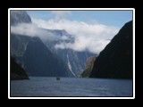 Boat in Milford Sound